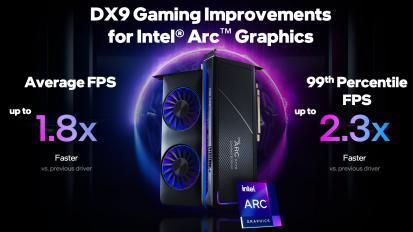 Megnövelték az Intel Arc GPU-k teljesítményét a DirectX 9-es játékokban