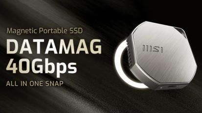 Bemutatkozott az MSI Datamag 40Gbps mágneses külső SSD